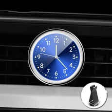 오토 자동차 대시보드 시계 미니 쿼츠 오토바이 및 자전거 방수 차량용 액세서리, 04 Blue