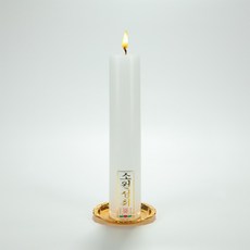 연화양초 만월 돈타래 기도초 법당초 불교초 무속용품 제수용양초, 3개