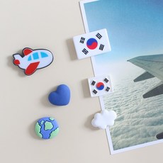웰컴투코리아 6P set 냉장고 현관문 인테리어 사무실 자석 작지만 강력한 귀여운 마그넷, 웰컴투코리아 6pcs 세트 자석