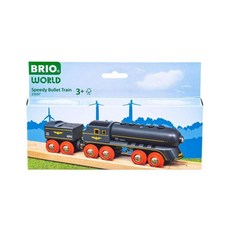 BRIO World 33697 스피디 불렛 트레인 2종 나무 기차 세트 3세 이상