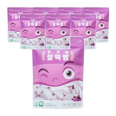 아사삭 유기농 쌀떡뻥, 8개, 20g, 자색고구마맛