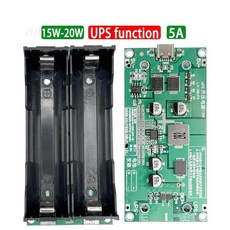 Type-C 15W 3A 고속 충전 UPS 전원 공급 장치/18650 리튬 배터리 모듈 DC-DC 스텝 업 부스터 컨버터 5V 9V, 03 12V, 1개
