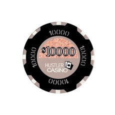 43mm大面值陶瓷籌碼 德州撲克比賽專用套裝，專業級手感，多種面值選擇，耐磨耐用，方便收納攜帶, 1個, 籌碼【面值一萬】*25個