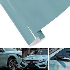자동차 비닐 필름 광택 메이센 블루 에어 릴리즈 기술 적용 셀프 접착 데칼 스티커 장식, 1개, 14. 0.5mx3m