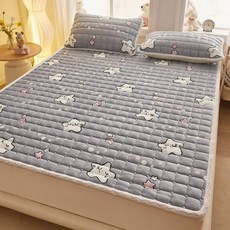 두툼한 토퍼 매트리스 침대 사계절 차박토퍼 차박매트 두툼한토퍼 접이식 푹신한 꿀잠 바닥 우주 0.9x2m, 1cm, 리틀스타위시