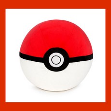 포켓몬스터 몬스터볼 봉제인형, 20cm, 레드 + 화이트, 1개