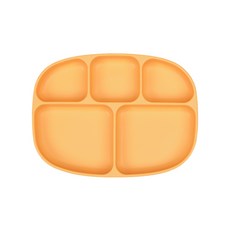 범킨스 실리콘 흡착 5구 유아 식판, 텐저린
