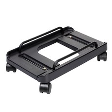 采莉緹 寬度可調式電腦主機架, 黑色, 1個