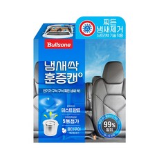 불스원 에어컨히터 차량실내 겸용 냄새싹 훈증캔 플러스 쿨 아쿠아향 본품, 5g, 1개