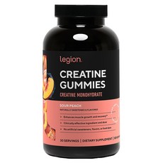 legion 一水肌酸軟糖 酸味蜜桃, 1個, 120錠