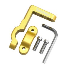 機車龍頭拓展支架 摩托車改裝燈具手機導航車把擴展桿延伸桿, 金色