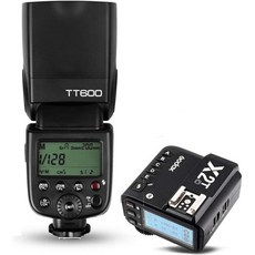 Godox TT600 GN60 HSS 1/8000s 2.4G 무선 X-시스템 카메라 플래시 스피드라이트 X2T-N 트리거 송신기 캐논 니콘 올림푸스 후지필름 파나소닉 호환, TT600+X2TC for Canon
