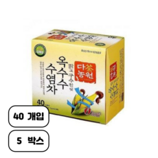 다농원 티백 차 옥수수차, 1.5g, 40개입, 5개, 1.5g