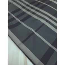 폴리 고밀도 다후다 체크 블랙그레이 안감 셔츠 의류 소품 원단, 1개