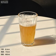 DFMEI 創意玻璃杯精釀啤酒杯咖啡杯冰美式威士忌酒杯扎啤杯果汁飲品杯, 1個