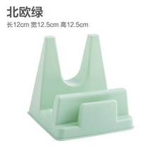 北歐藍 鍋蓋架/砧板架 尺寸: 長12cm 寬12.5cm 高12.5cm, 1個