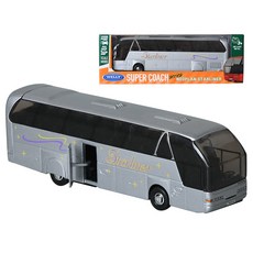 웰리 NEX 1-64 Neoplan starliner 대형버스 실버 미니카, 1개