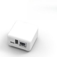 迷你列印伺服器 印表機分享器 標籤機 出單機 點陣USB轉網路印表機 支援MFP 免切換, 1個USB口 (有線網路版)