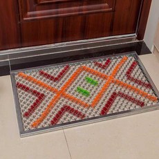 현관흙털이발판 철망 깔개 현관 현장 매트 코일, 1개, 18. 55x110 프레임 브러시 2cm