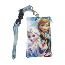 [ 988893 ] 뉴 디즈니 베이비 블루 프로즌 엘사 랜야드 ID 홀더 지갑 디즈니랜드에 완벽한