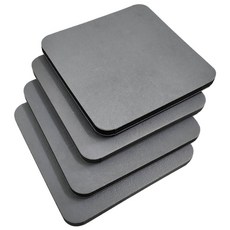 EDTC 층간소음 눌림 방지 방음 방진 충격흡수 조각 매트 4P, 하드조각, 그레이(4P)