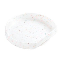 Bumkins 유아용 실리콘 흡착 접시 BPA 프리, One Size, B6 바닐라 스프링클 GP