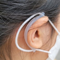 sellon 口罩軟矽膠耳掛 5入, 5半透明