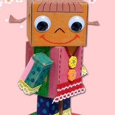 박스 인형 여자 만들기 박스인형