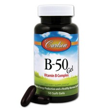 Carlson 維生素B-50軟膠囊, 1罐, 50顆
