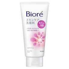 비오레 스킨케어 세안제 130g 스크럽 클렌징폼, 1개