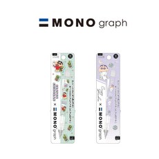 일본정품 캐릭터 짱구 톰보 모노그래프 샤프 2종세트, 스티커초코비+우주파자마