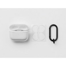 moit AiPods 4 防變色TPU耳機保護殼透明 防塵貼 登山扣套組, NA, H09-91