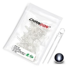 울트라 브라이트 LED 다이오드 키트 따뜻한 화이트 레드 그린 블루 UV 퍼플 옐로우 오렌지 핑크 클리어 확산 렌즈 F3 발광 모음 3mm, 100pcs White, 100pcs White