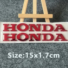 3D 혼다 오토바이 스티커 엠블럼 로고 데칼, 02 Red