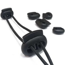 5mm 돼지코스토퍼 끈길이조절기 스트링조이개 10개, 2-끈조절기-화이트10p, 블랙,화이트