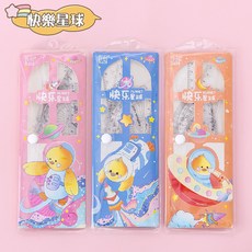 【JAR嚴選】學習套尺4件組，學生製圖必備，清晰刻度，精準測量，輕巧耐用, 1個, 快樂星球