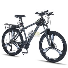 山地自行車男款變速越野單車男式賽車24寸26男士青少年女大人成人 單車 自行車 腳踏車 公路車, 1個, 魅影黑-輻條輪--隨車禮包,24寸24速【適合新手代步】