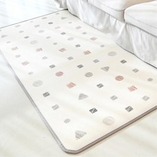 냉기차단 거실 바닥 매트 180X200cm 네모세모 층간소음매트 안전매트 복도