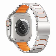 IMCHEN 애플워치 울트라 티타늄 금속 스트랩, 1개