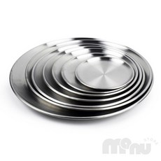 [삼마누] 홈카페분위기 모던주방용품 대형 스텐 원형 트레이, 1호 14cm, 1개