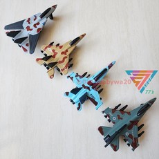 合金飛機 迴力迷你仿真 迷彩塗裝, 1個, C款 戰鬥機模型/迷彩/4入一盒