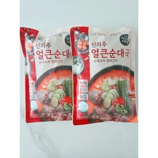 신의주 얼큰 순대국, 600g, 2개