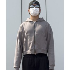 매장정품 ATTENTIONROW 에디션 EDITION 8. 아 스웨트 투웨이 크롭 후드집업 보스턴 카키 8_12 174344