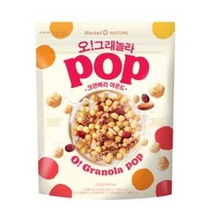 마켓오네이처 오그래놀라 크랜베리 아몬드 시리얼, 370g, 1개