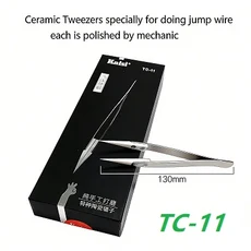MIJING 세라믹 족집게 스트레이트 헤드/벤드 헤드 고온 정전기 방지 정밀 곡선 스트레이트 핀셋 수리 도구