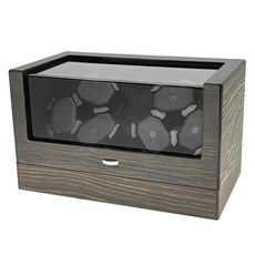 自動上鍊盒 - 黑檀木6錶位 錶盒 手錶盒 手錶架 手錶收納 手錶收納盒, 1個, 自動上鍊盒-黑檀木6錶位