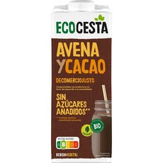 스페인 에코세스타 슈가프리 코코아 오트 드링크 음료 ecocesta oat and cocoa drink, 4개, 1L