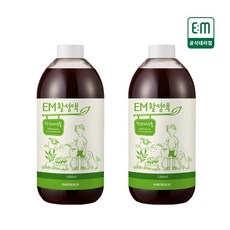 EM활성액2개 이엠발효액 냄새제거 수질정화 실내탈취 복합미생물제제, 2개, 1000ml