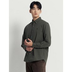 매장정품 빈폴 BEANPOLE MEN 변형 깅엄 체크 셔츠 - 카키 250682
