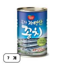 동원 꽁치 통조림, 400g, 7개